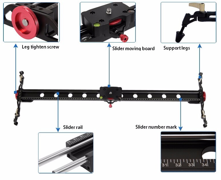 Thanh Dolly  Dragon -D02  60cm Slider Rail for Camera and Video